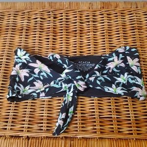 NWOT Acacia Baker Bandeau Swim Top